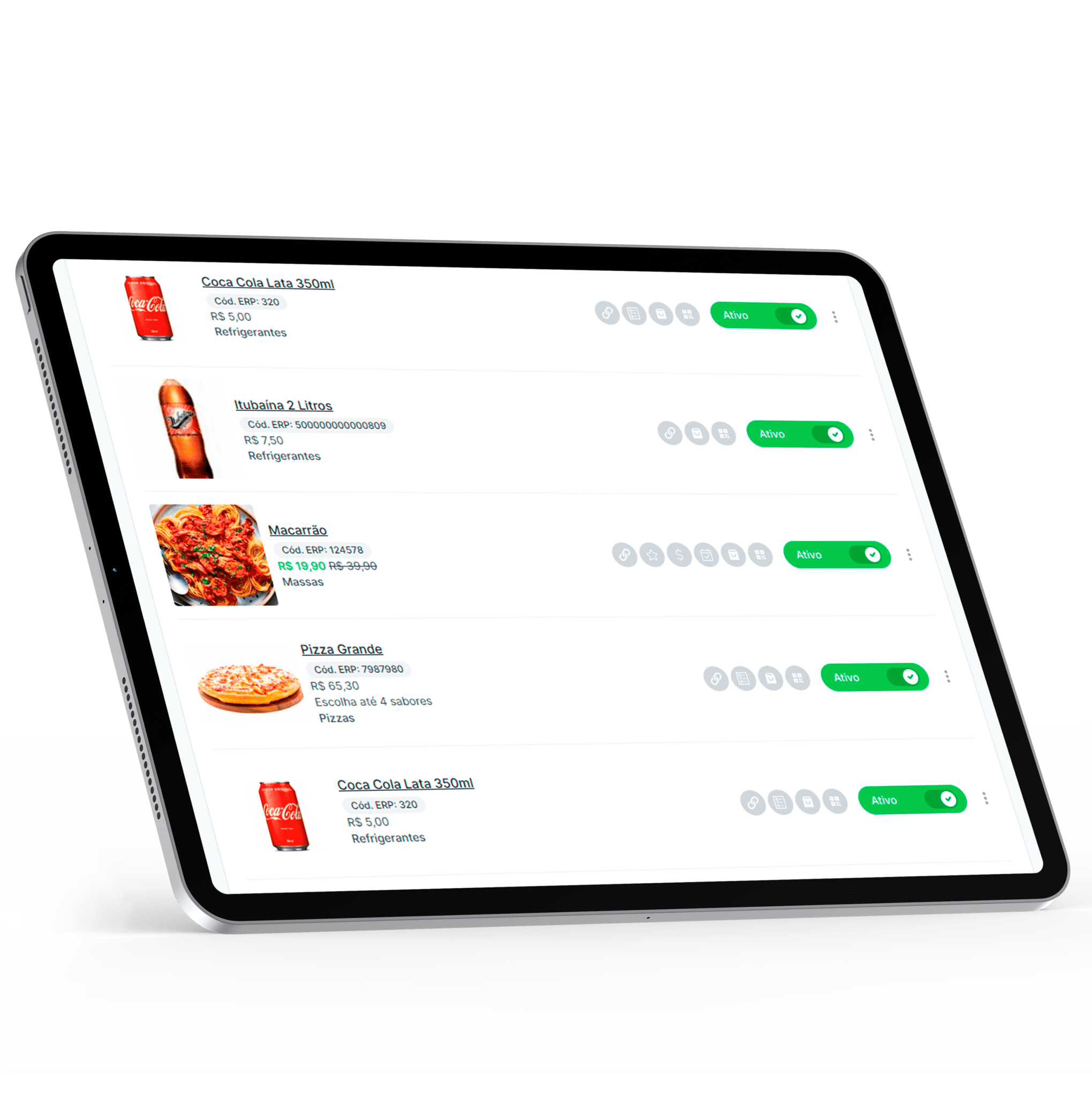 Gerencie seus produtos